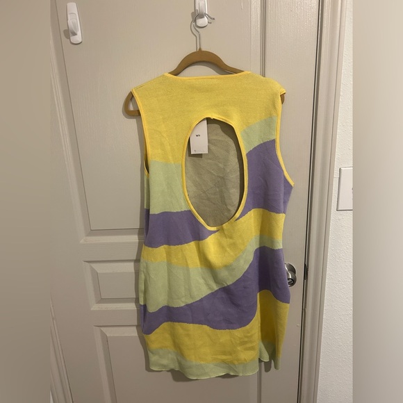 Mod Colorblock Open Back Mini Dress - Picture 2 of 3